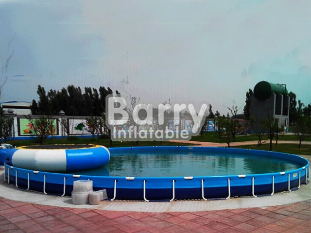 Blue Big Round Above Ground Swimming Pool With Floats BY-SP-012
